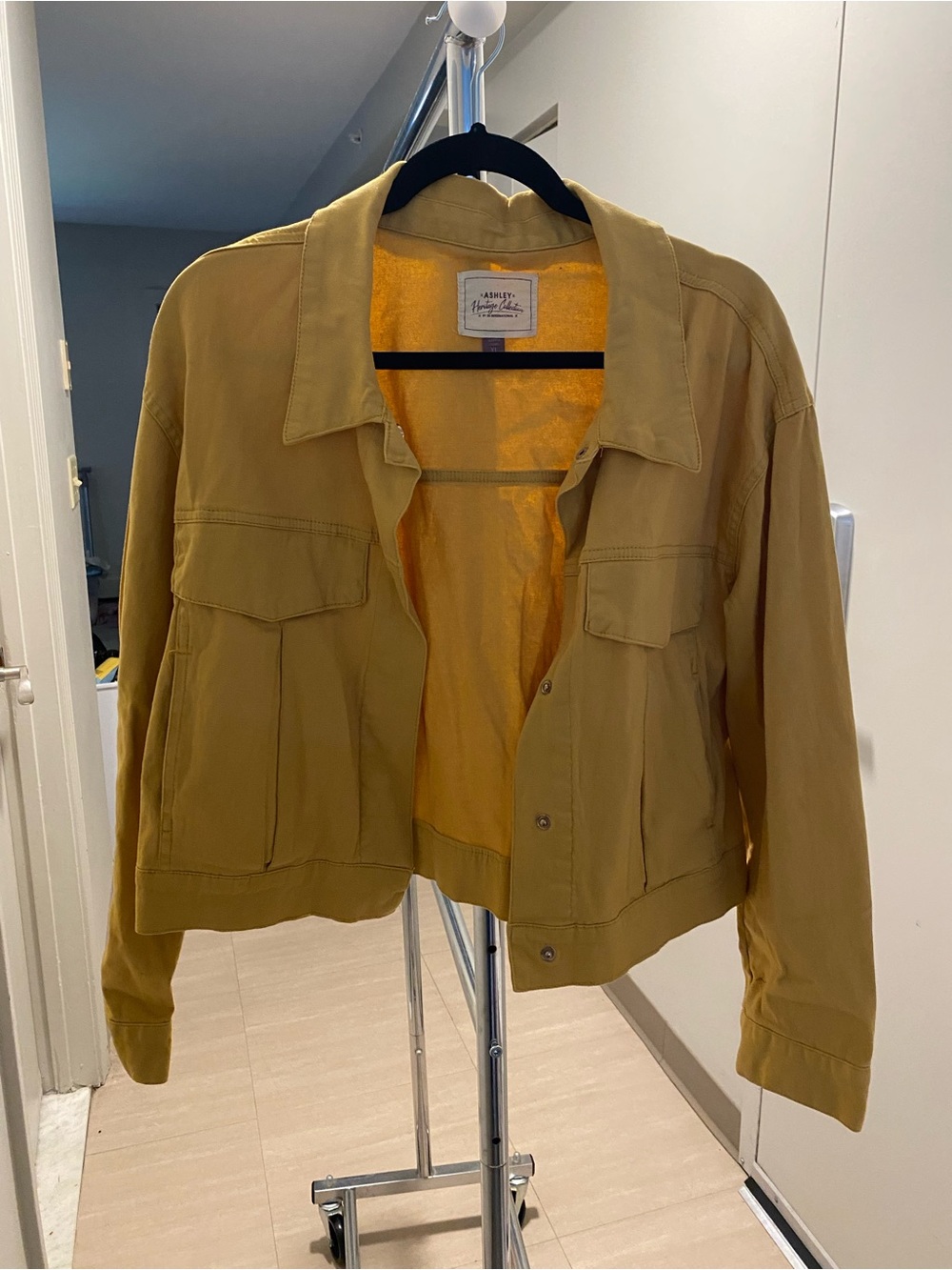 Assembly Label Mustard Cropped Jean Jacket